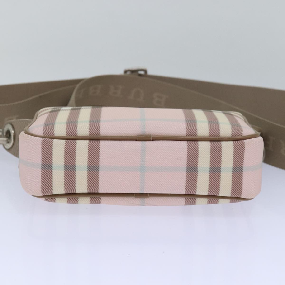Burberry Nova Check Pink Canvas Shoulder Bag (Pre-Owned) Size ONE SIZE - 3 Thumbnail