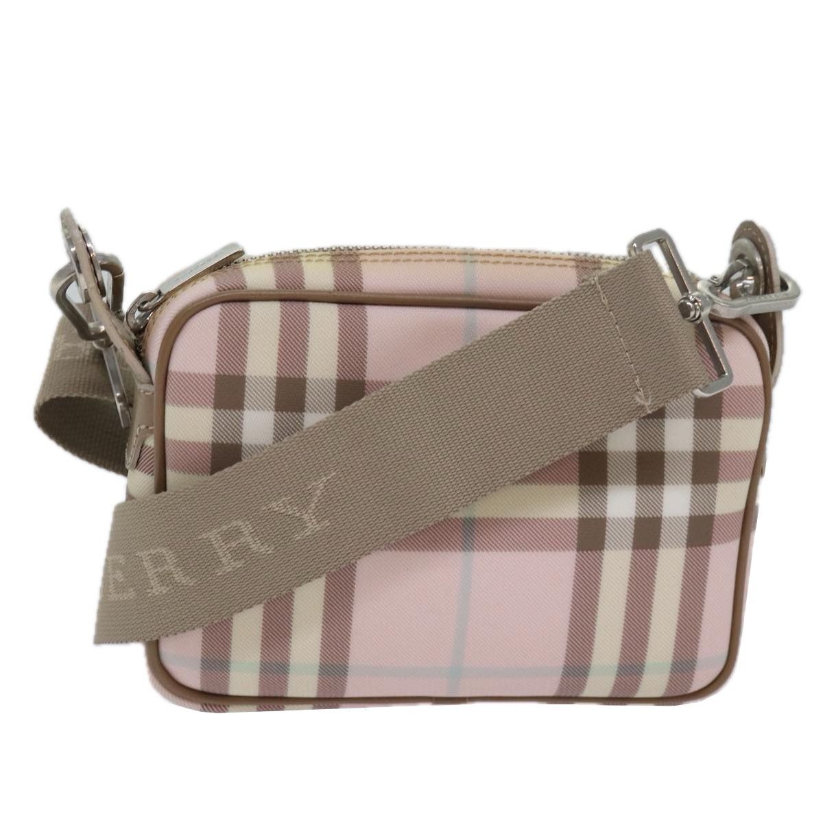 Burberry Nova Check Pink Canvas Shoulder Bag (Pre-Owned) Size ONE SIZE - 13 Thumbnail