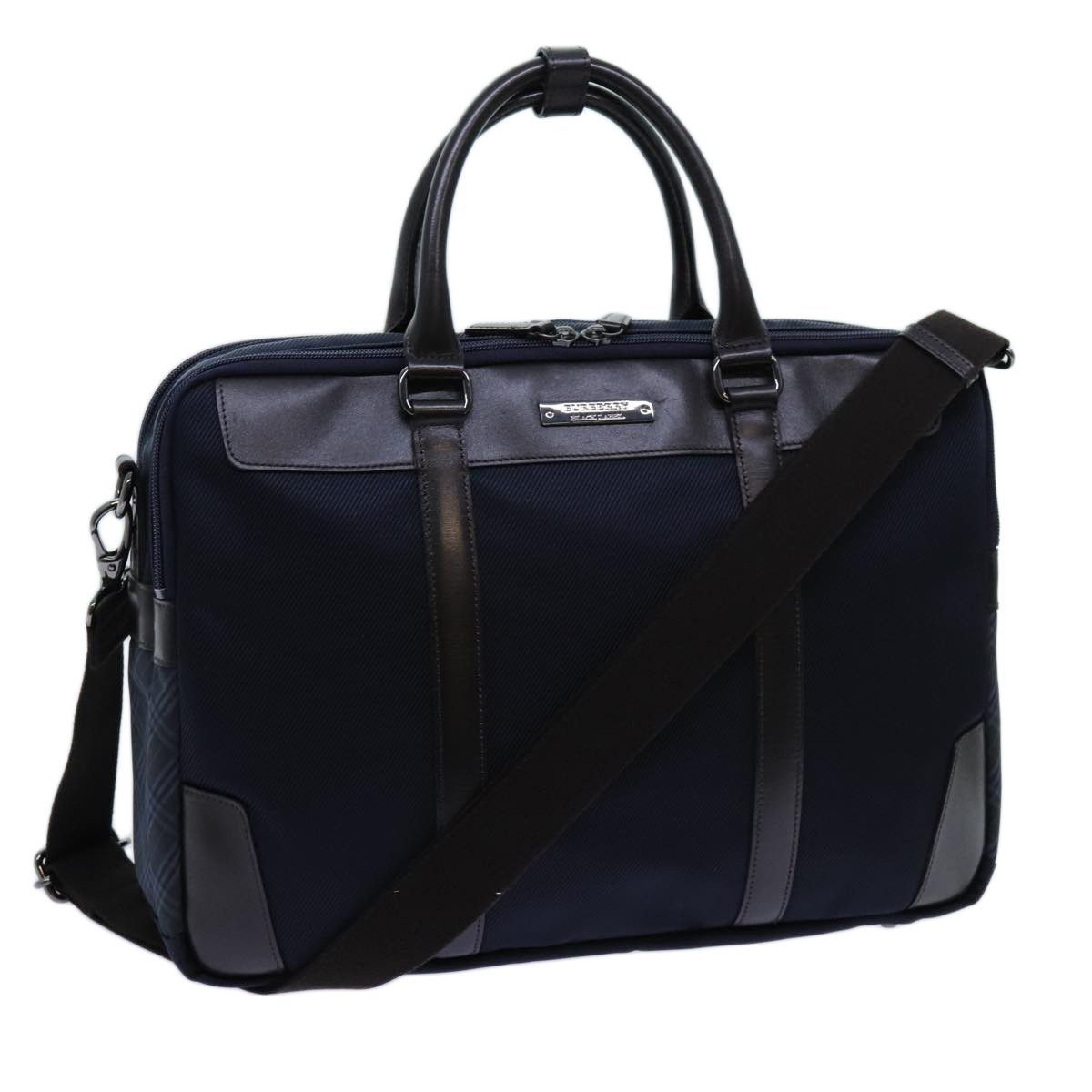 Burberry Blue Label Navy Synthetic Briefcase Bag (Pre-Owned) Size ONE SIZE - 9 Thumbnail