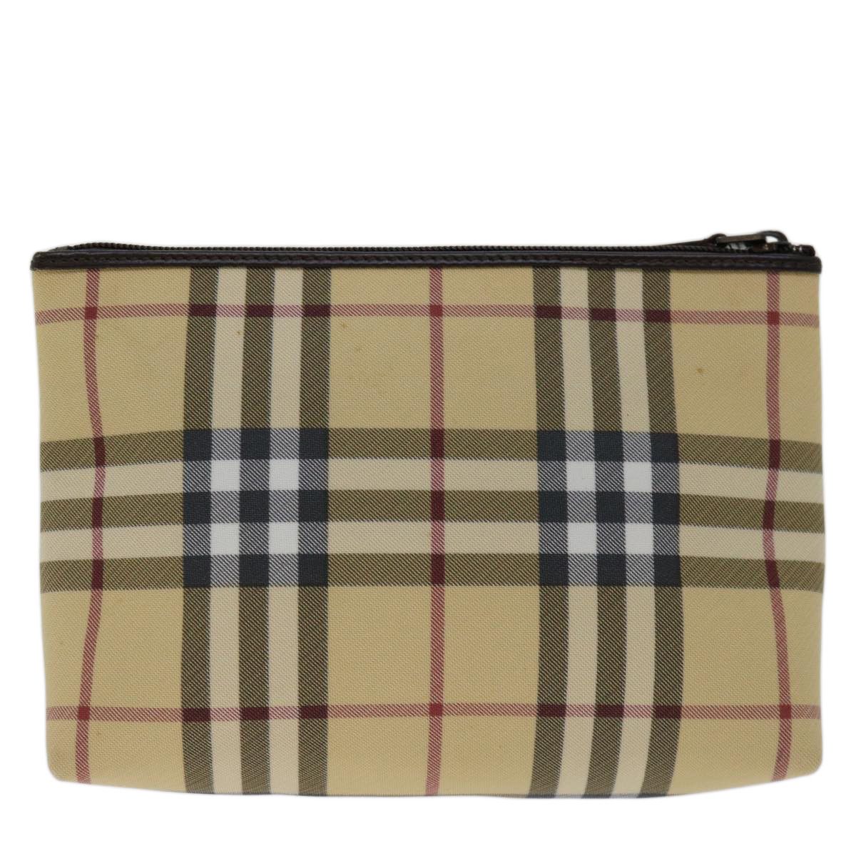 Burberry Nova Check Beige Canvas Clutch Bag (Pre-Owned) Size ONE SIZE - 2 Thumbnail