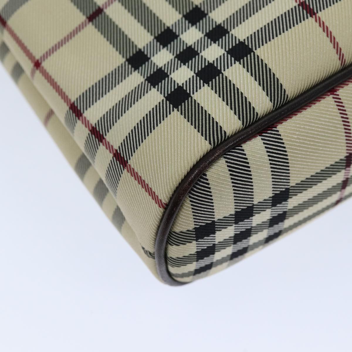 Burberry Nova Check Beige Canvas Handbag (Pre-Owned) Size ONE SIZE - 12 Thumbnail