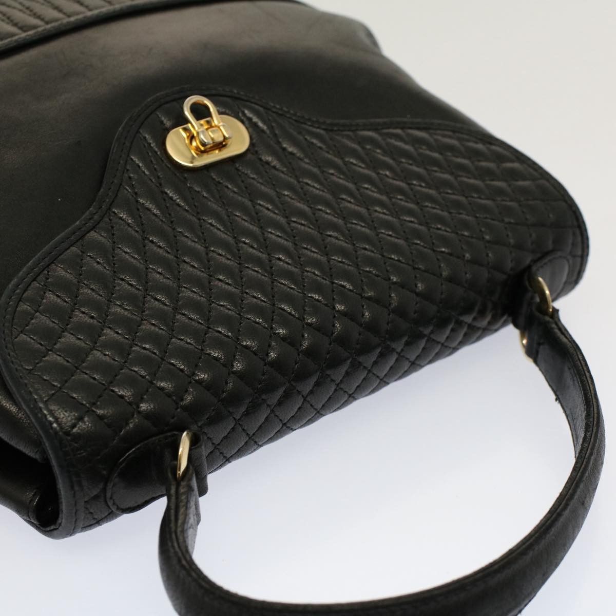 Bally Black Leather Handbag (Pre-Owned) Size ONE SIZE - 4 Thumbnail