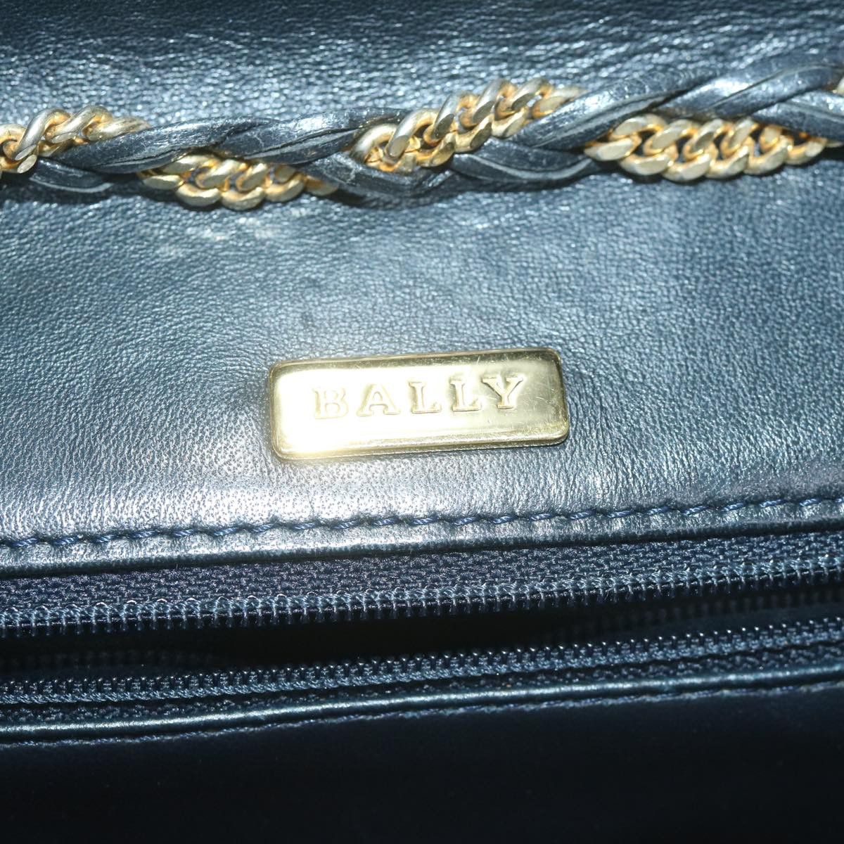 Bally Navy Leather Shoulder Bag (Pre-Owned) Size ONE SIZE - 11 Thumbnail