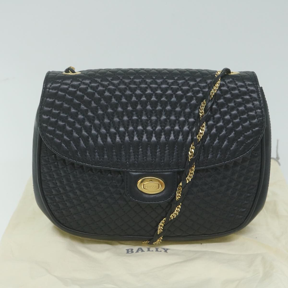 Bally Navy Leather Shoulder Bag (Pre-Owned) Size ONE SIZE - 8 Thumbnail