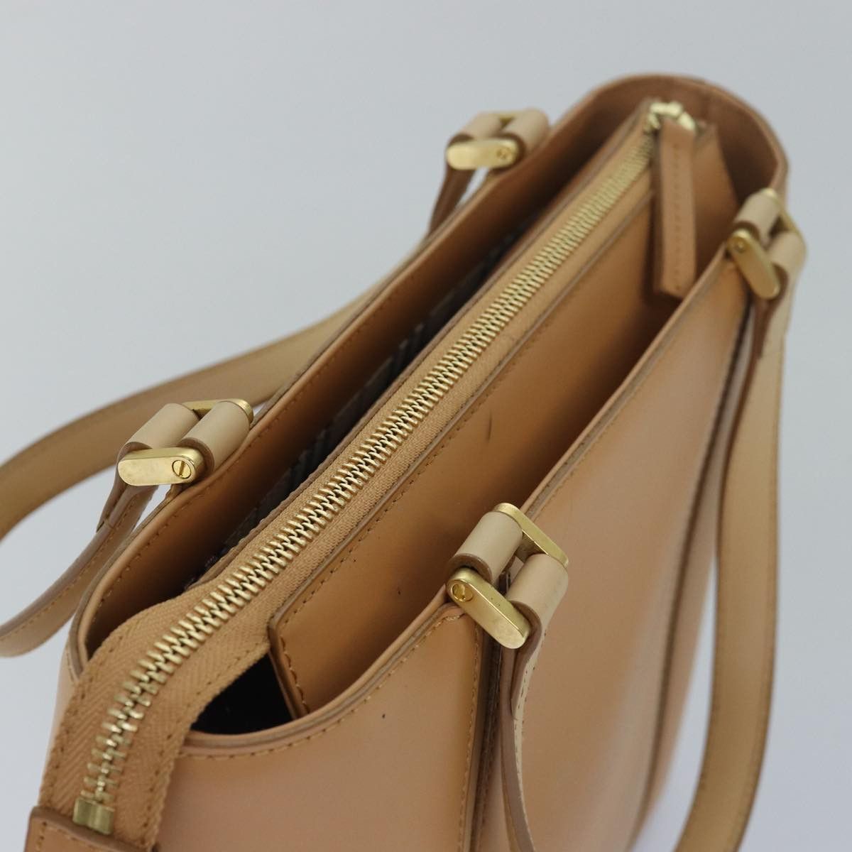 Burberry Beige Leather Handbag (Pre-Owned) Size ONE SIZE - 4 Thumbnail