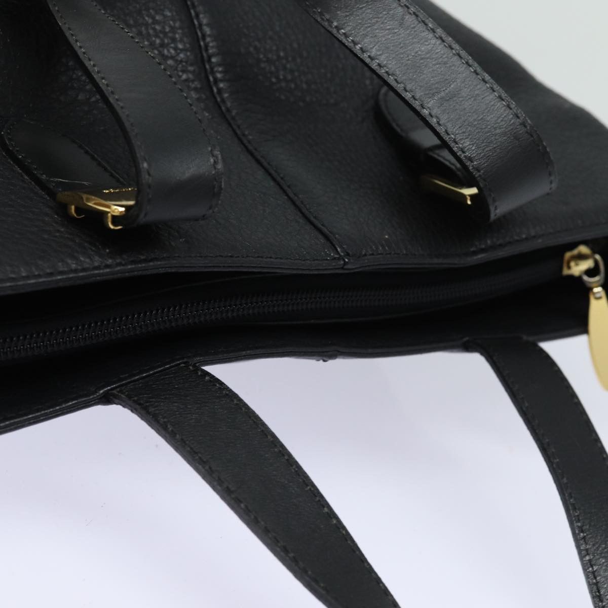 Burberry Black Leather Handbag (Pre-Owned) Size ONE SIZE - 4 Thumbnail