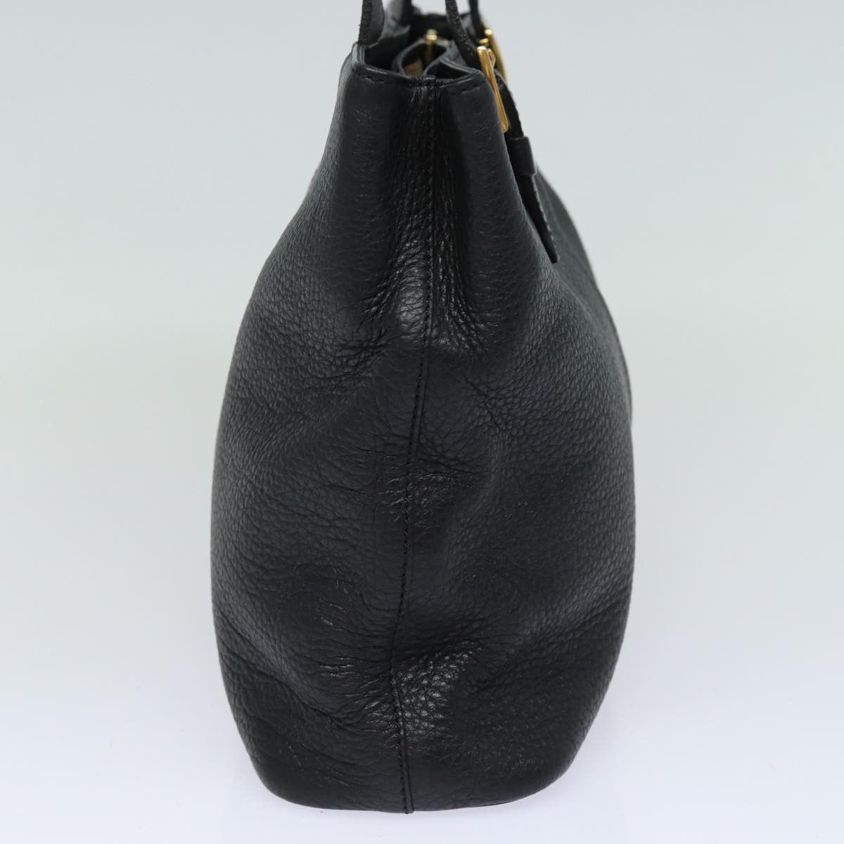 Burberry Black Leather Handbag (Pre-Owned) Size ONE SIZE - 8 Thumbnail
