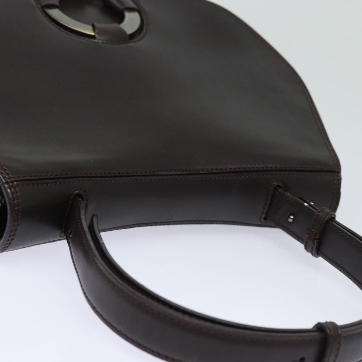 Salvatore Ferragamo Brown Leather Handbag (Pre-Owned) Size ONE SIZE - 3 Thumbnail