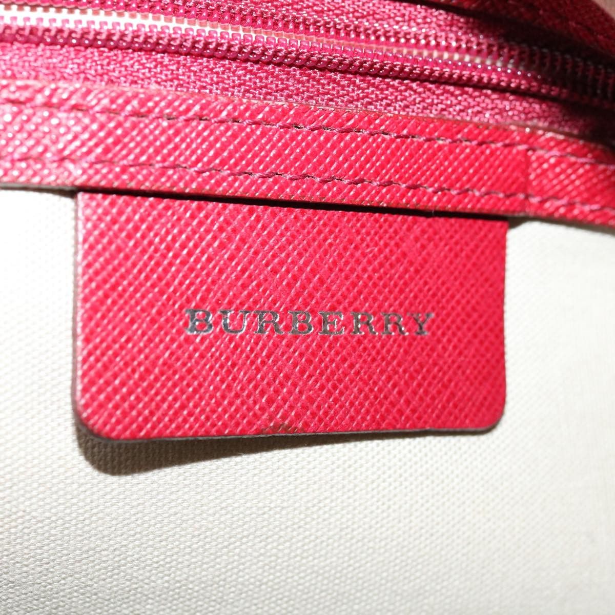 Burberry Nova Check Red Canvas Handbag (Pre-Owned) Size ONE SIZE - 7 Thumbnail
