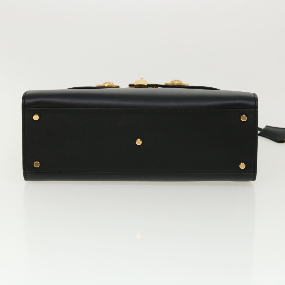 Versace Black Leather Handbag (Pre-Owned) Size ONE SIZE - 2 Thumbnail
