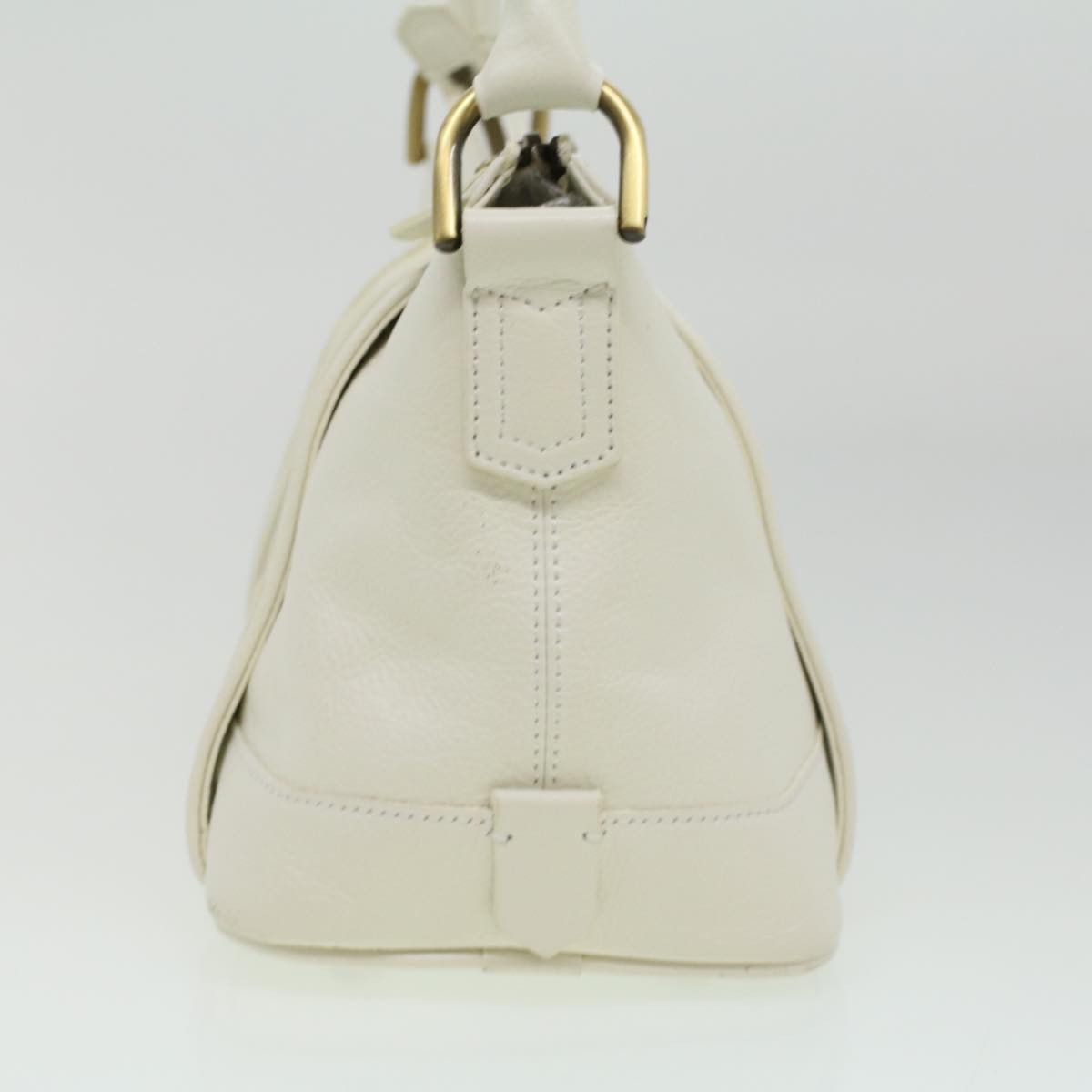 Burberry White Leather Shoulder Bag (Pre-Owned) Size ONE SIZE - 6 Thumbnail