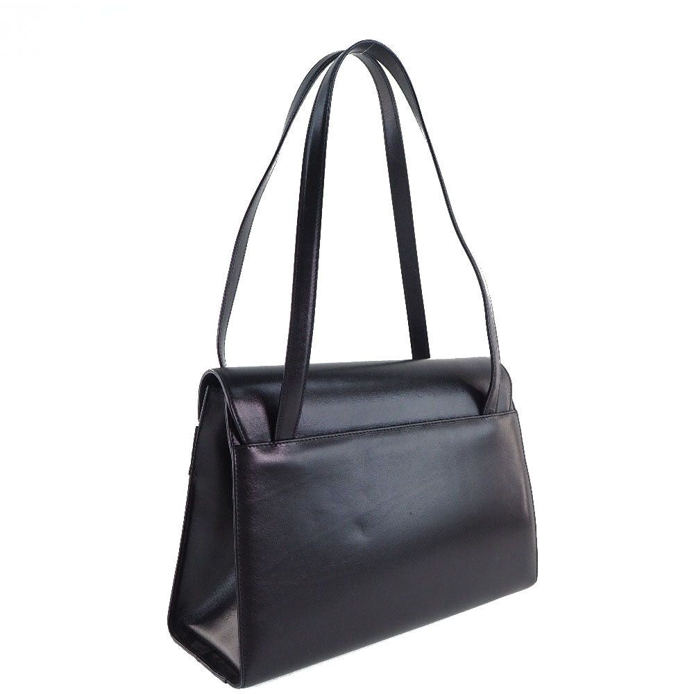 Salvatore Ferragamo Vala Black Pony-Style Calfskin Shoulder Bag (Pre-Owned) Size ONE SIZE - 2 Thumbnail