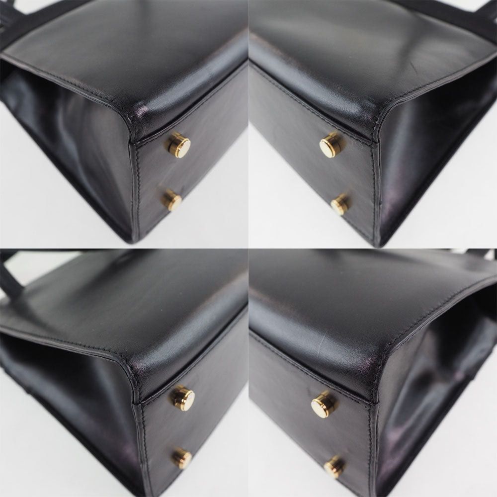 Salvatore Ferragamo Vala Black Pony-Style Calfskin Shoulder Bag (Pre-Owned) Size ONE SIZE - 7 Thumbnail