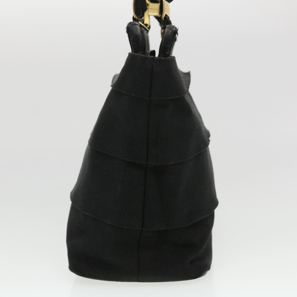 Salvatore Ferragamo Black Canvas Handbag (Pre-Owned) Size ONE SIZE - 8 Thumbnail