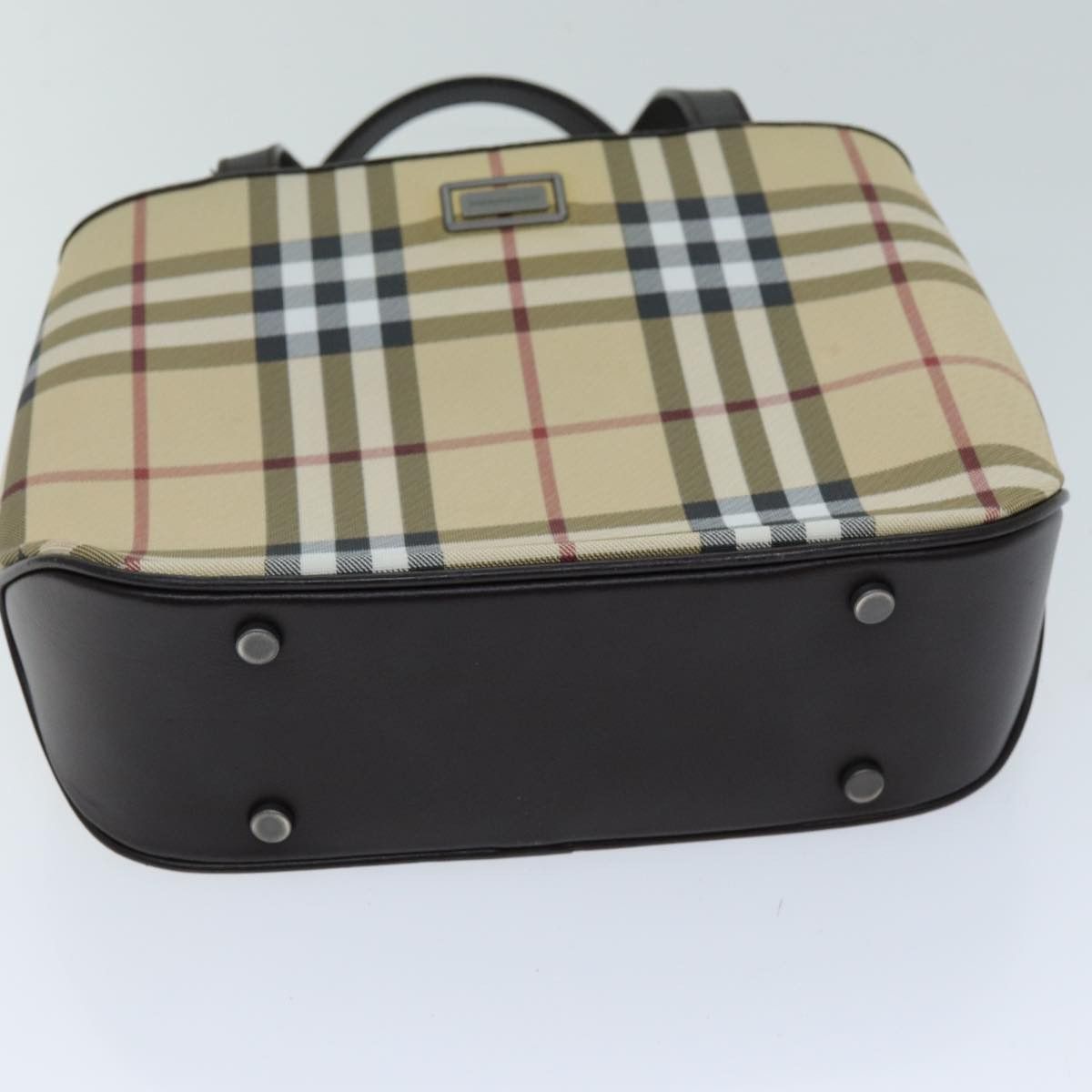Burberry Nova Check Beige Canvas Handbag (Pre-Owned) Size ONE SIZE - 3 Thumbnail