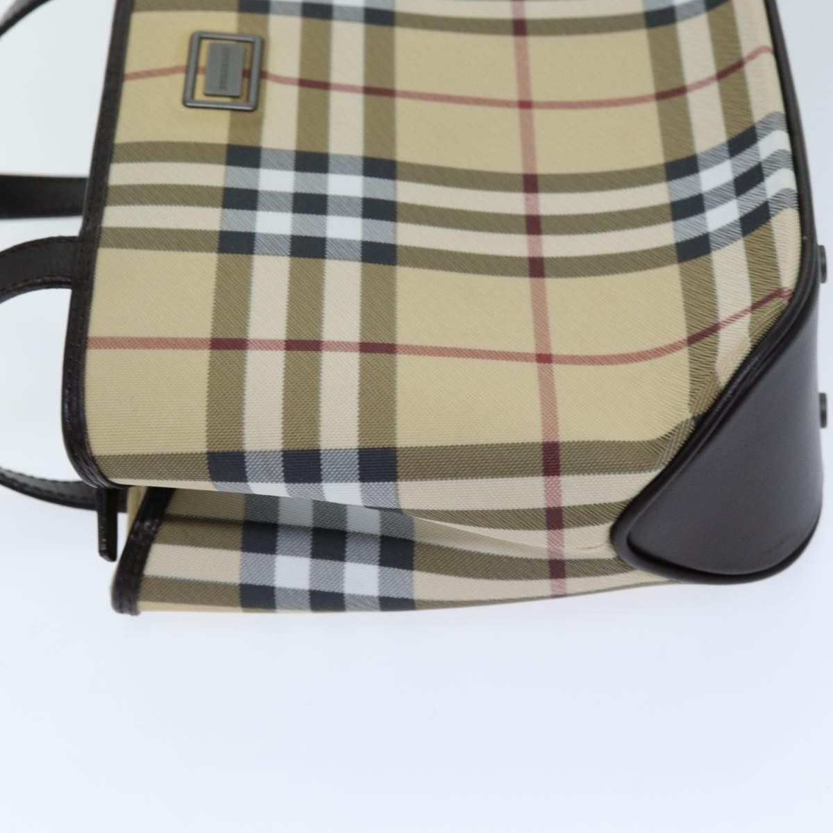 Burberry Nova Check Beige Canvas Handbag (Pre-Owned) Size ONE SIZE - 13 Thumbnail