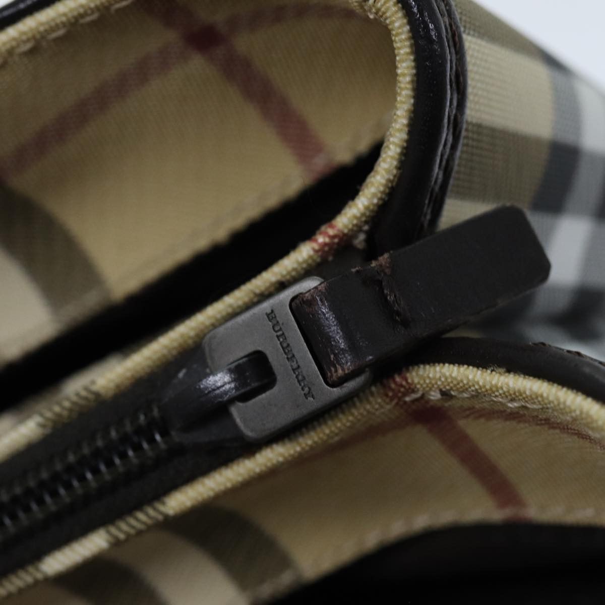 Burberry Nova Check Beige Canvas Handbag (Pre-Owned) Size ONE SIZE - 11 Thumbnail