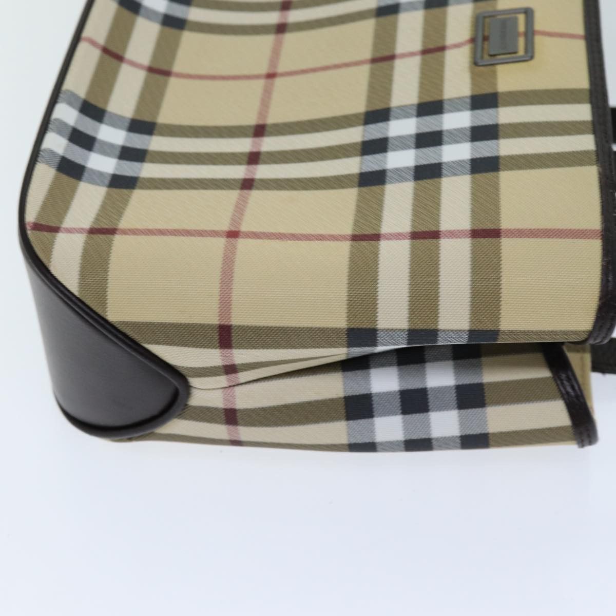 Burberry Nova Check Beige Canvas Handbag (Pre-Owned) Size ONE SIZE - 9 Thumbnail
