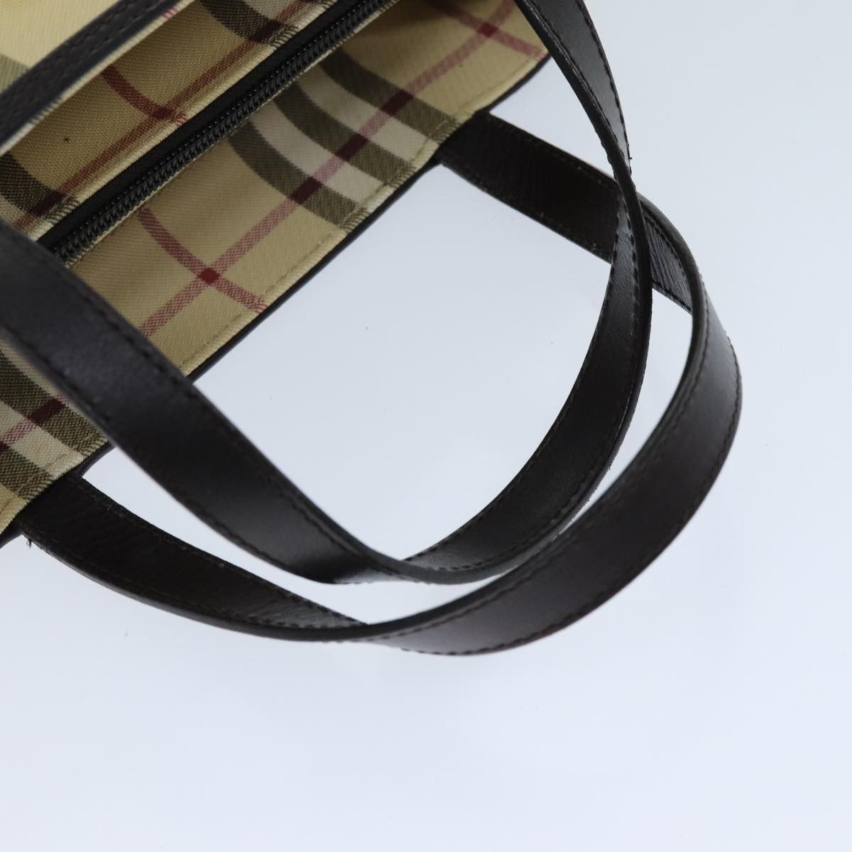 Burberry Nova Check Beige Canvas Handbag (Pre-Owned) Size ONE SIZE - 10 Thumbnail