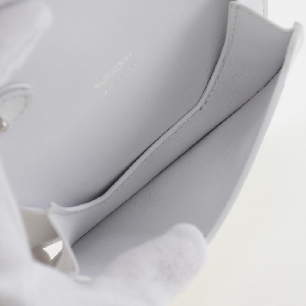 Burberry Olympia White Leather Shoulder Bag (Pre-Owned) Size ONE SIZE - 4 Thumbnail