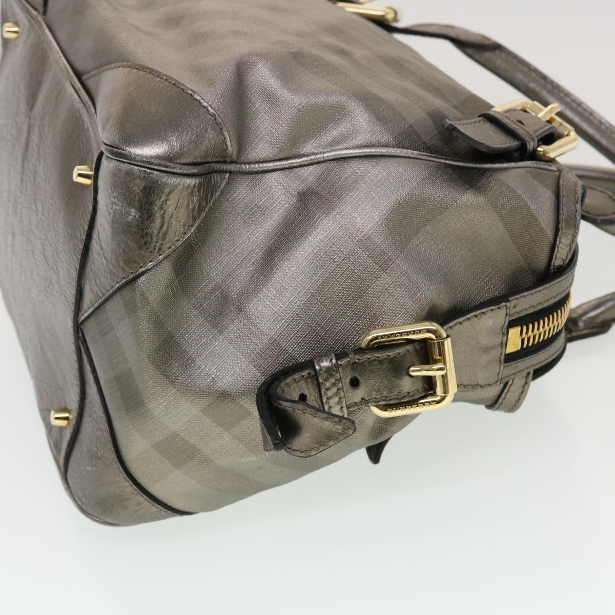 Burberry Silver Leather Shoulder Bag (Pre-Owned) Size ONE SIZE - 9 Thumbnail