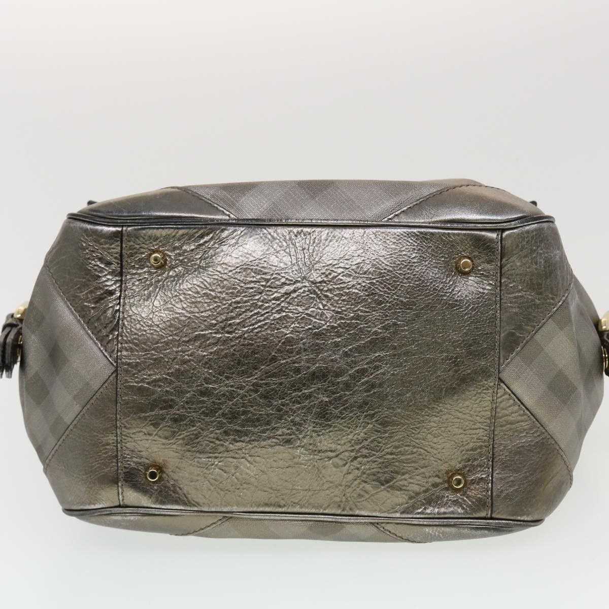 Burberry Silver Leather Shoulder Bag (Pre-Owned) Size ONE SIZE - 3 Thumbnail