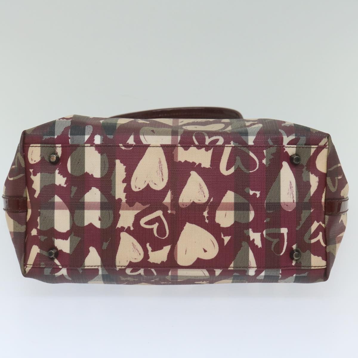 Burberry Nova Check Red Canvas Tote Bag (Pre-Owned) Size ONE SIZE - 3 Thumbnail