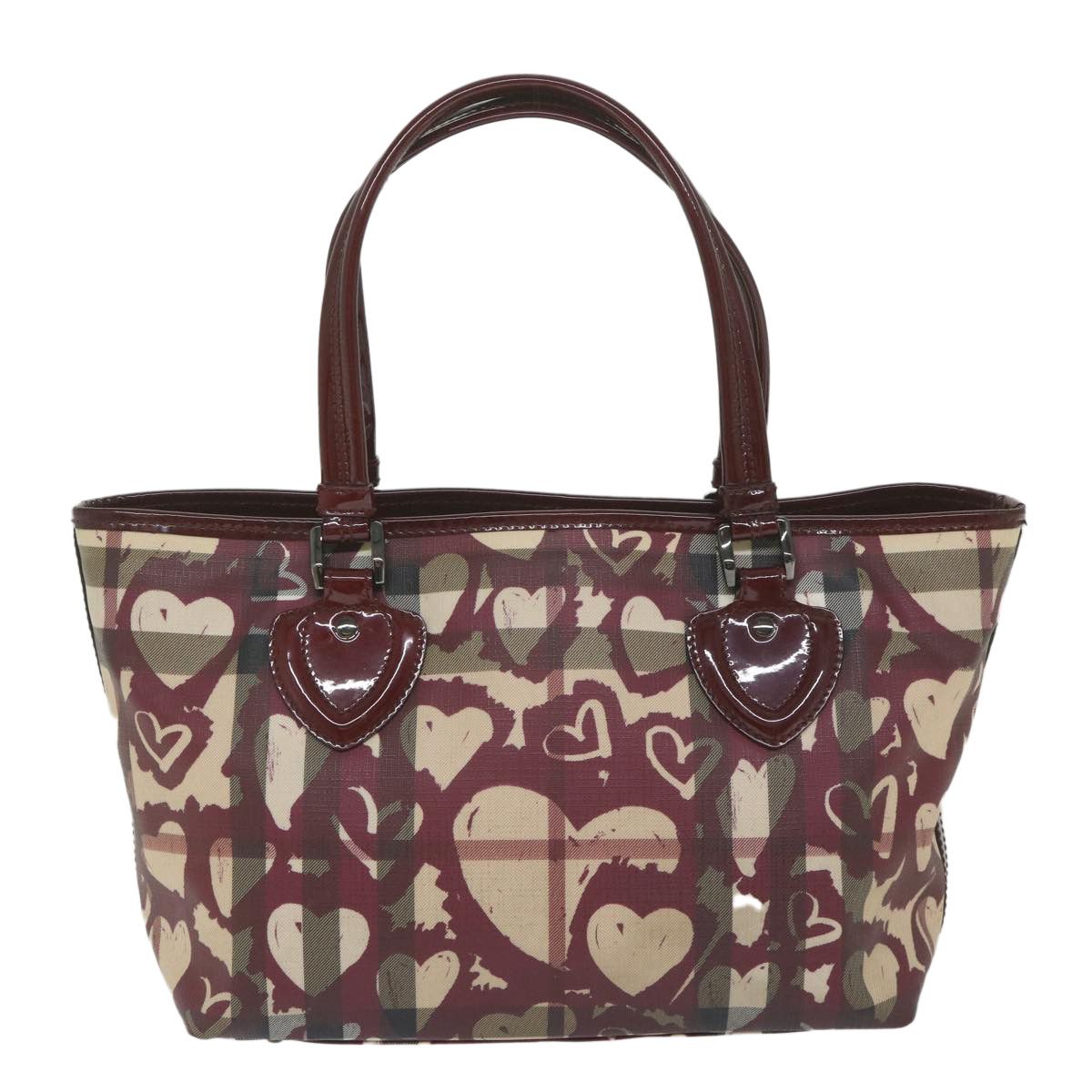 Burberry Nova Check Red Canvas Tote Bag (Pre-Owned) Size ONE SIZE - 2 Thumbnail