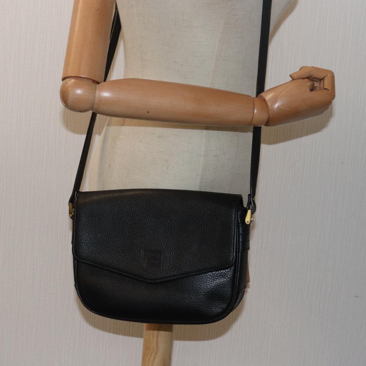 Burberry Black Leather Shoulder Bag (Pre-Owned) Size ONE SIZE - 6 Thumbnail