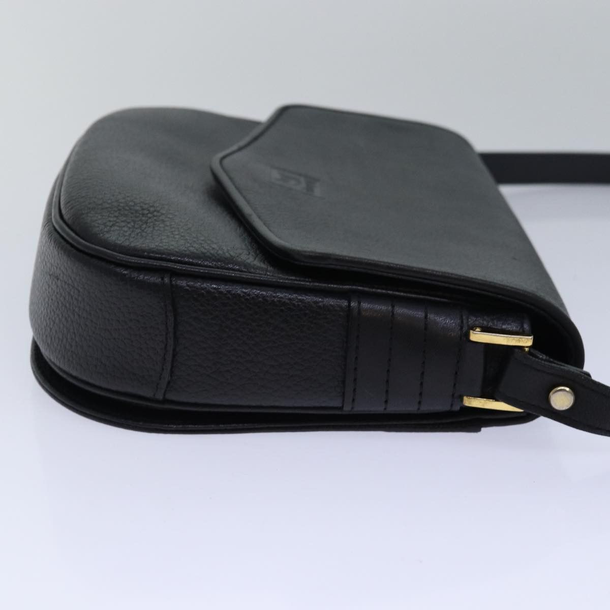 Burberry Black Leather Shoulder Bag (Pre-Owned) Size ONE SIZE - 9 Thumbnail