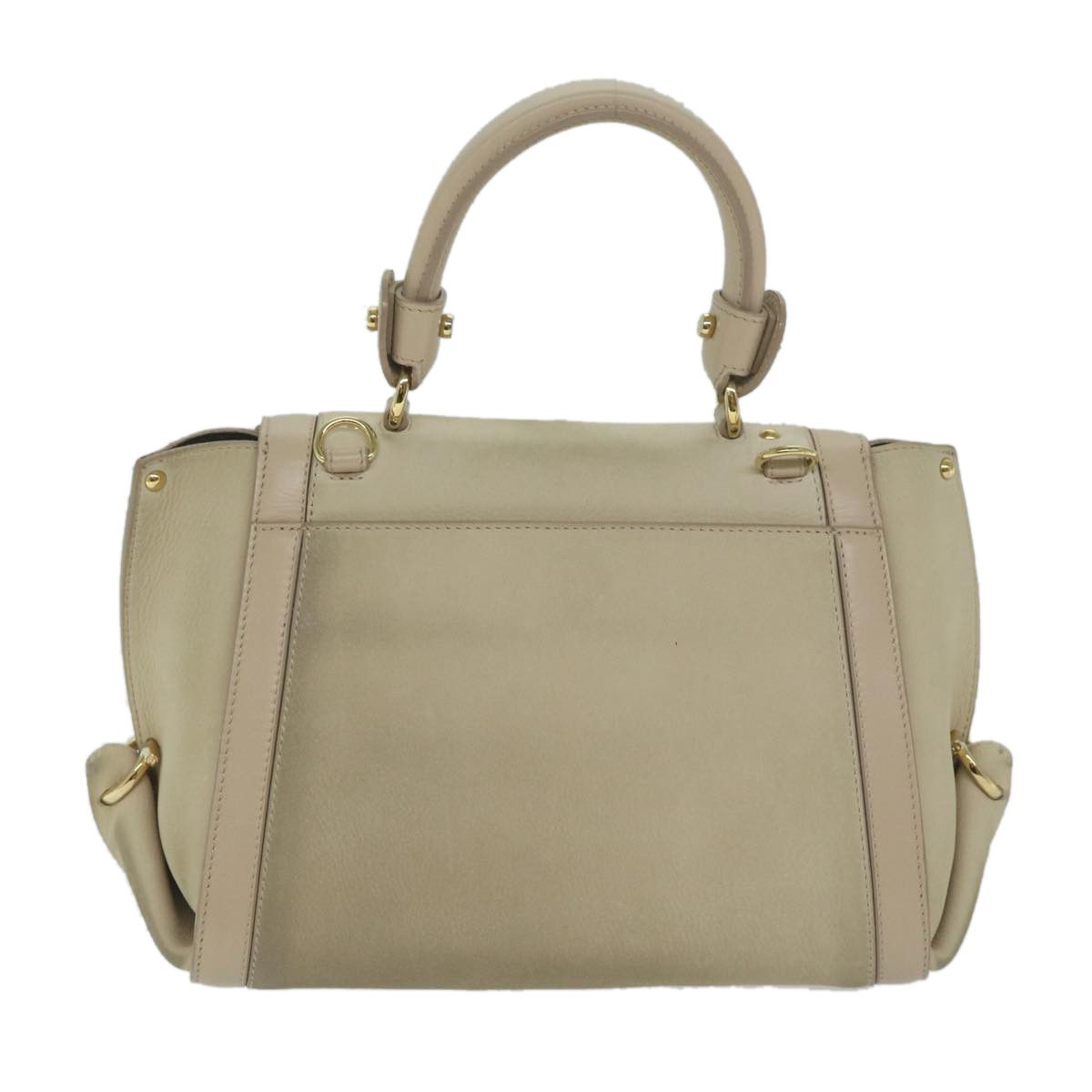 Salvatore Ferragamo Beige Leather Shoulder Bag (Pre-Owned) Size ONE SIZE - 2 Thumbnail