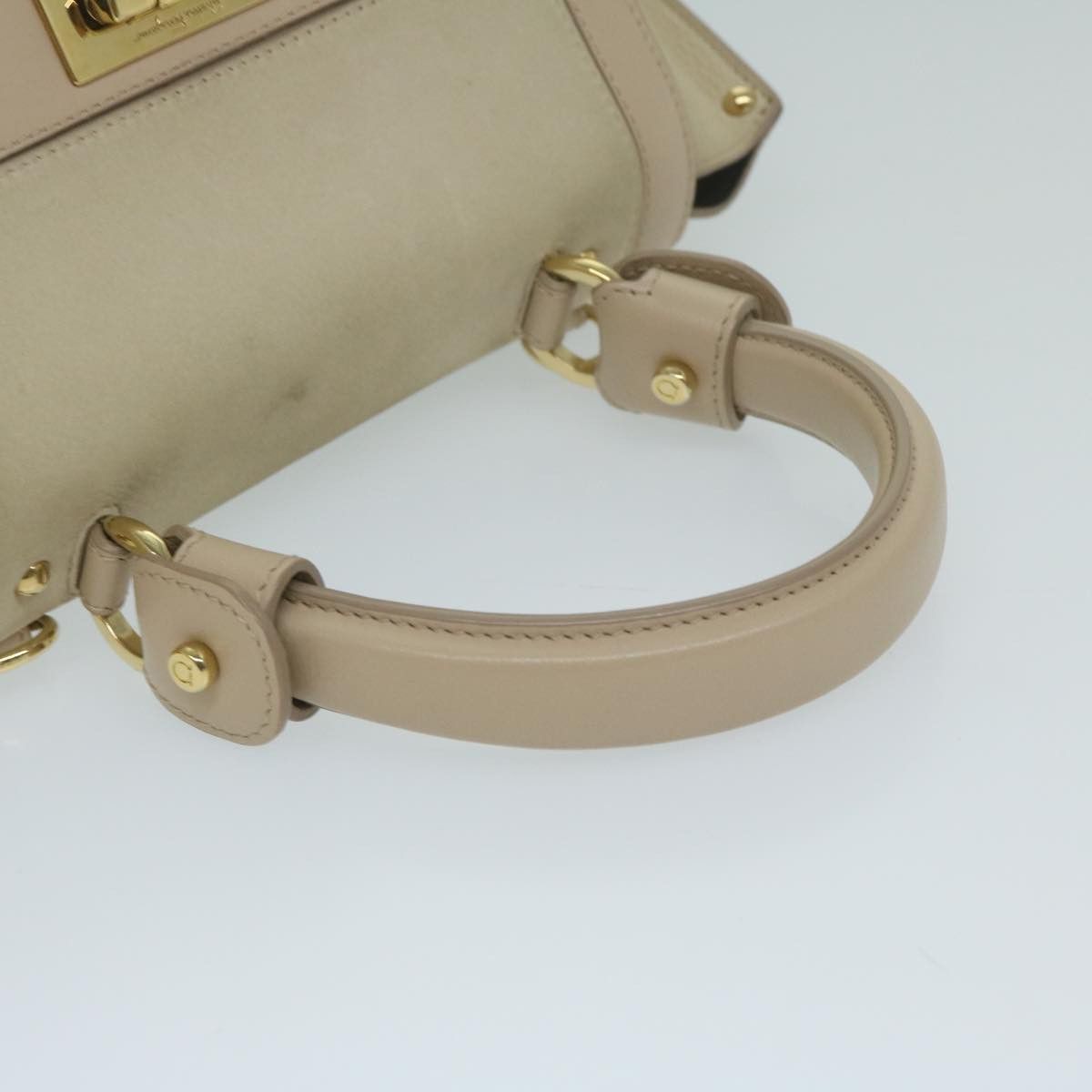 Salvatore Ferragamo Beige Leather Shoulder Bag (Pre-Owned) Size ONE SIZE - 12 Thumbnail