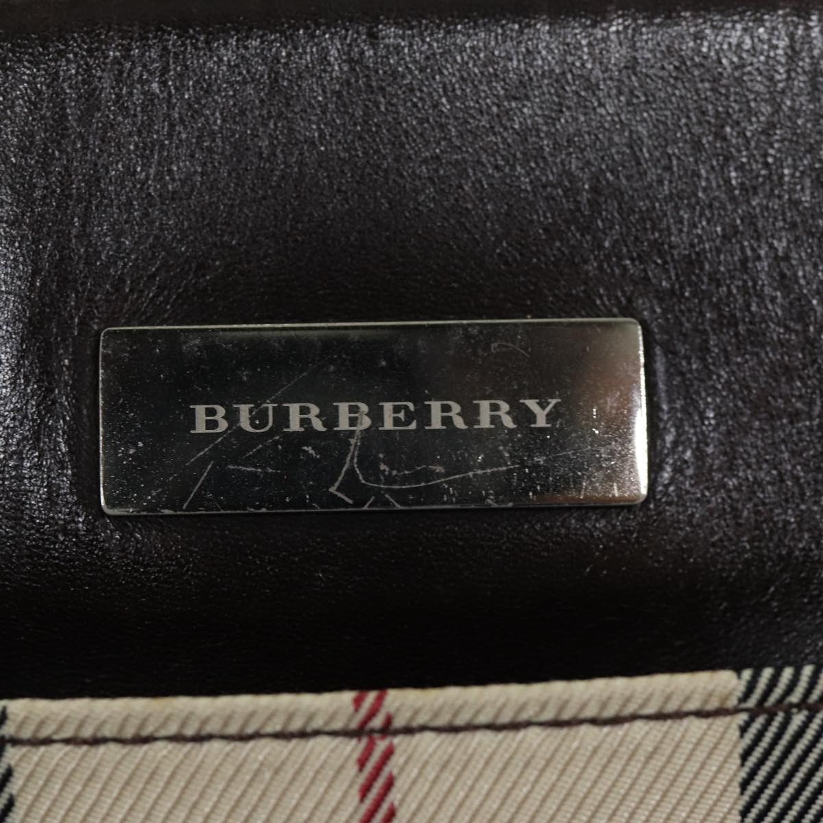Burberry Nova Check Beige Polyester Handbag (Pre-Owned) Size ONE SIZE - 7 Thumbnail