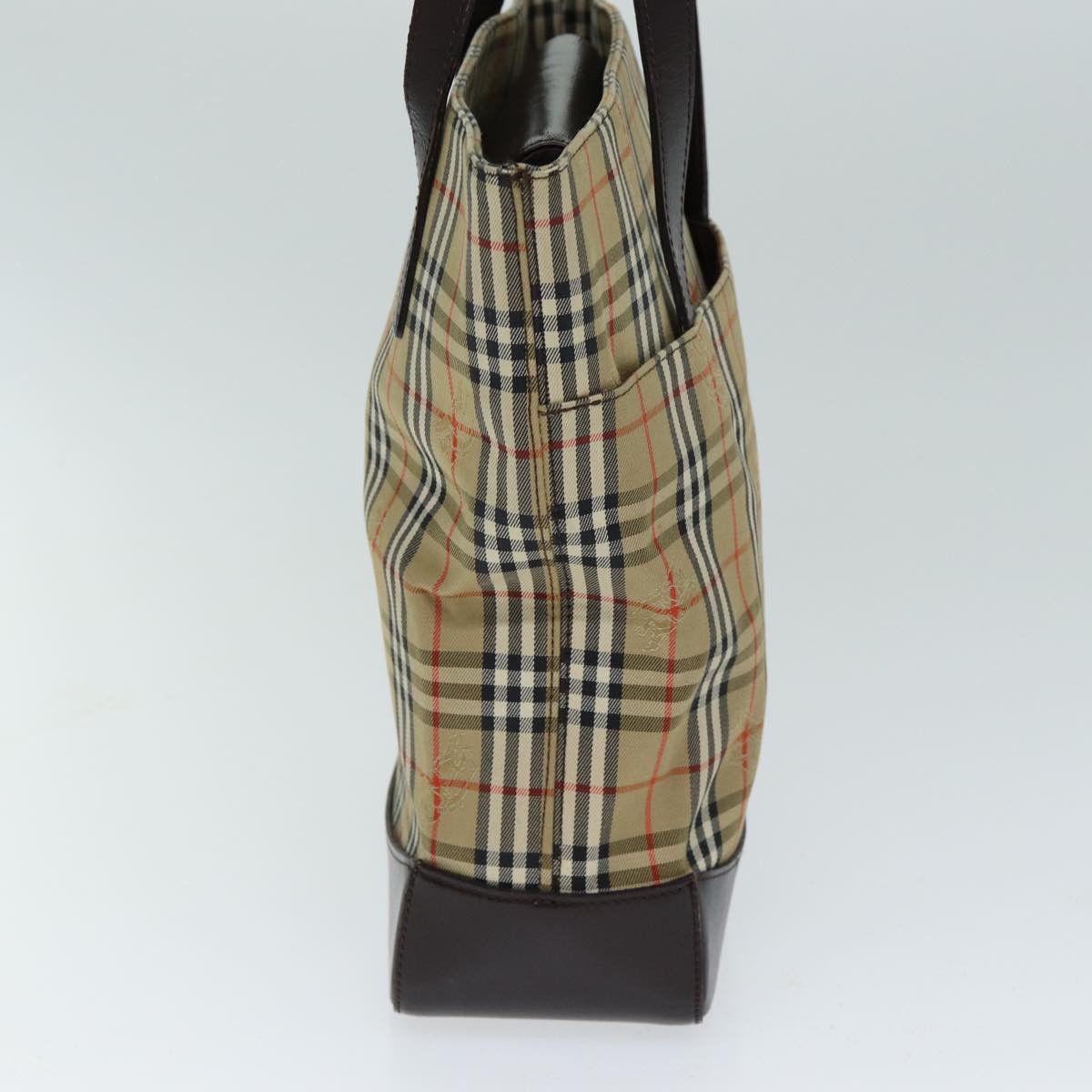 Burberry Nova Check Beige Canvas Tote Bag (Pre-Owned) Size ONE SIZE - 9 Thumbnail