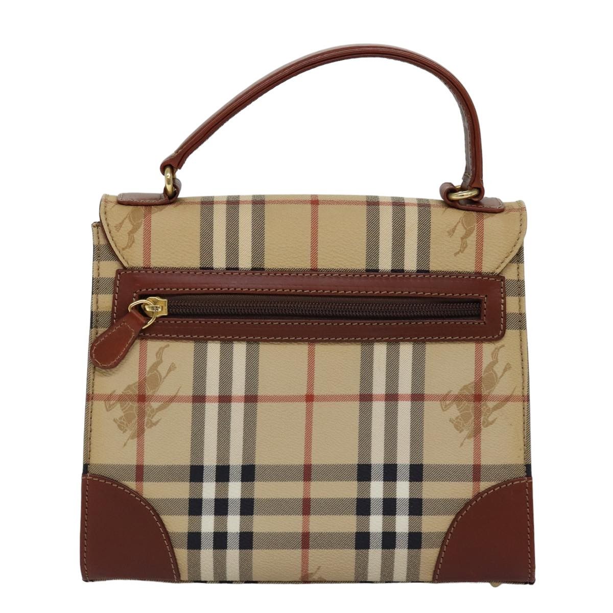 Burberry Nova Check Beige Canvas Handbag (Pre-Owned) Size ONE SIZE - 2 Thumbnail