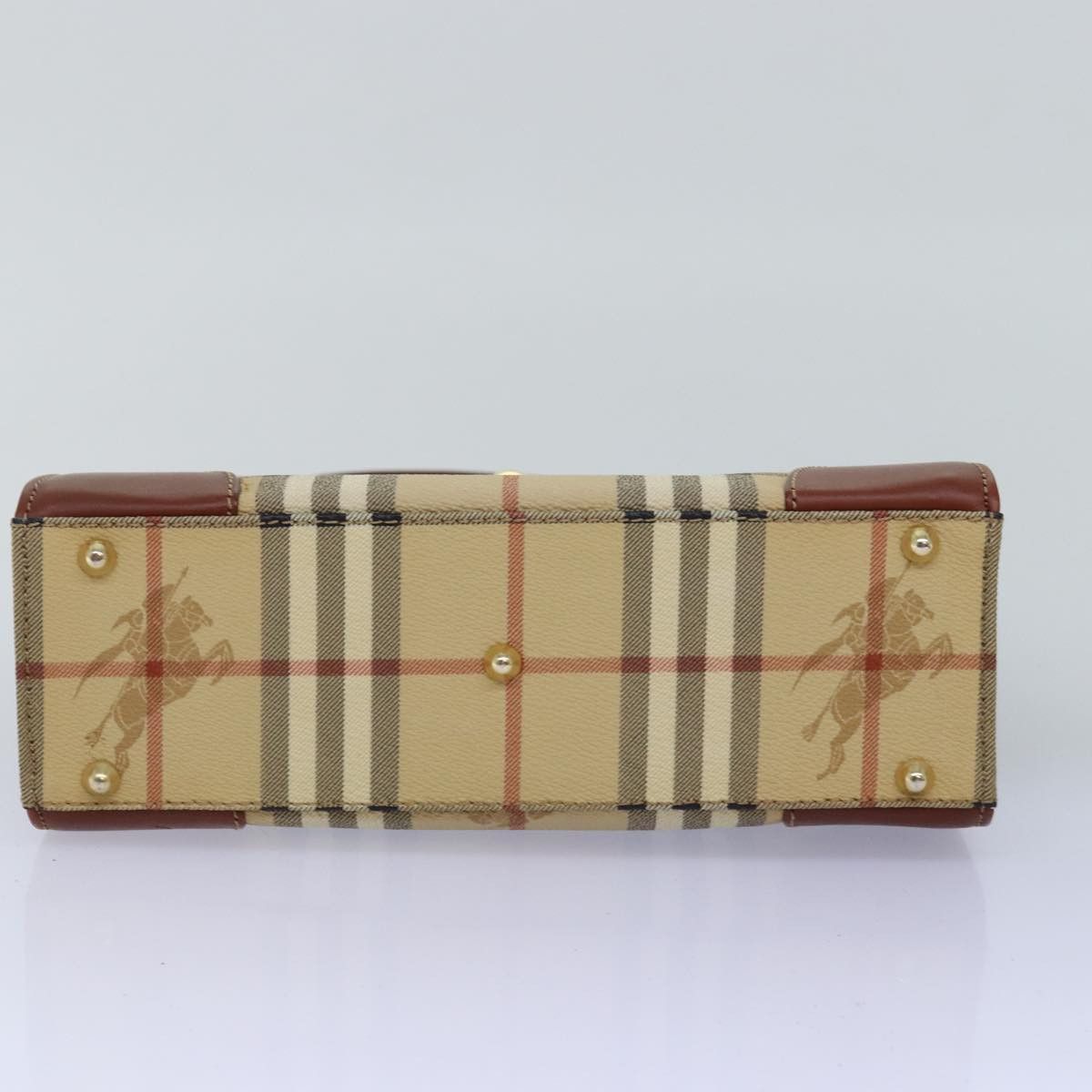 Burberry Nova Check Beige Canvas Handbag (Pre-Owned) Size ONE SIZE - 3 Thumbnail