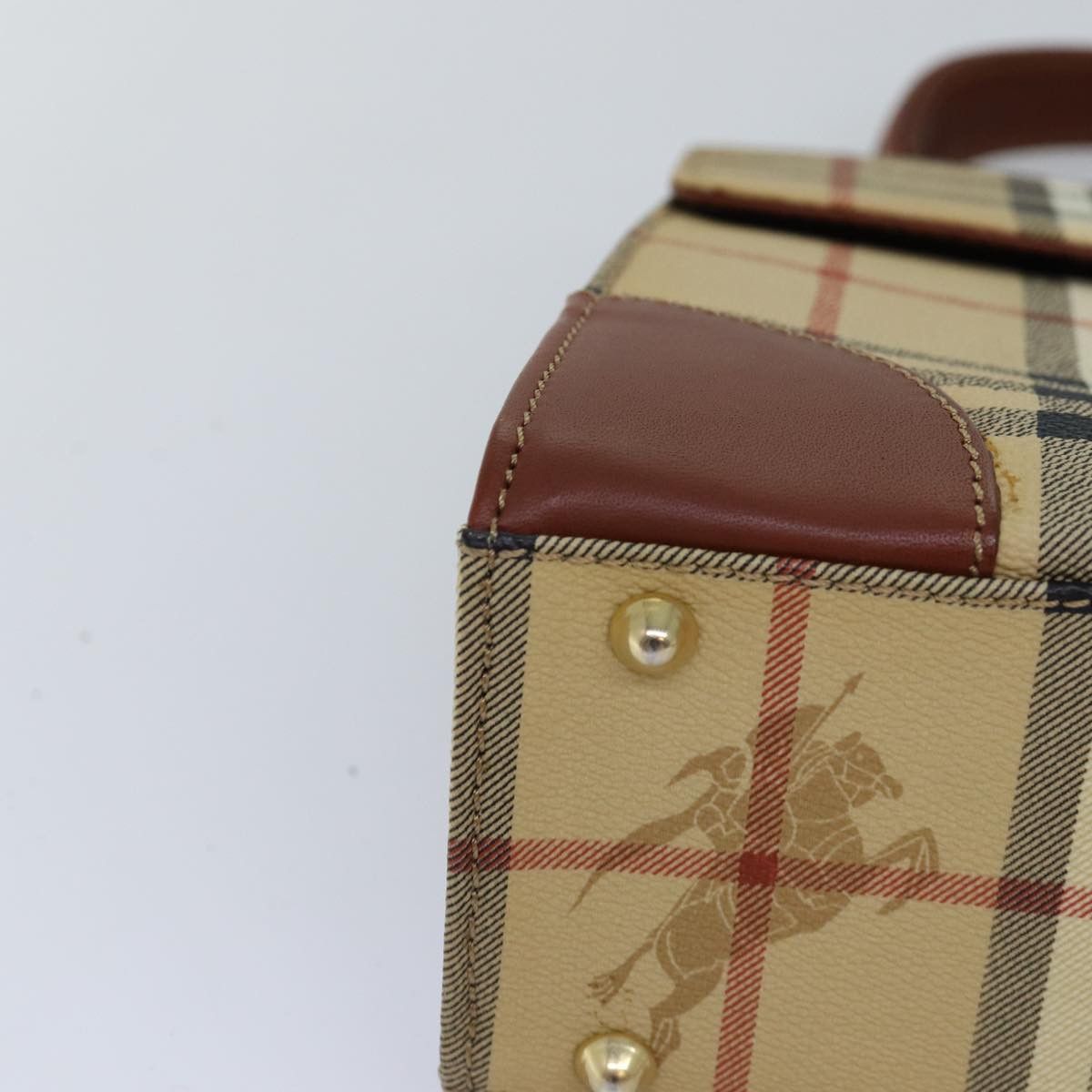 Burberry Nova Check Beige Canvas Handbag (Pre-Owned) Size ONE SIZE - 9 Thumbnail