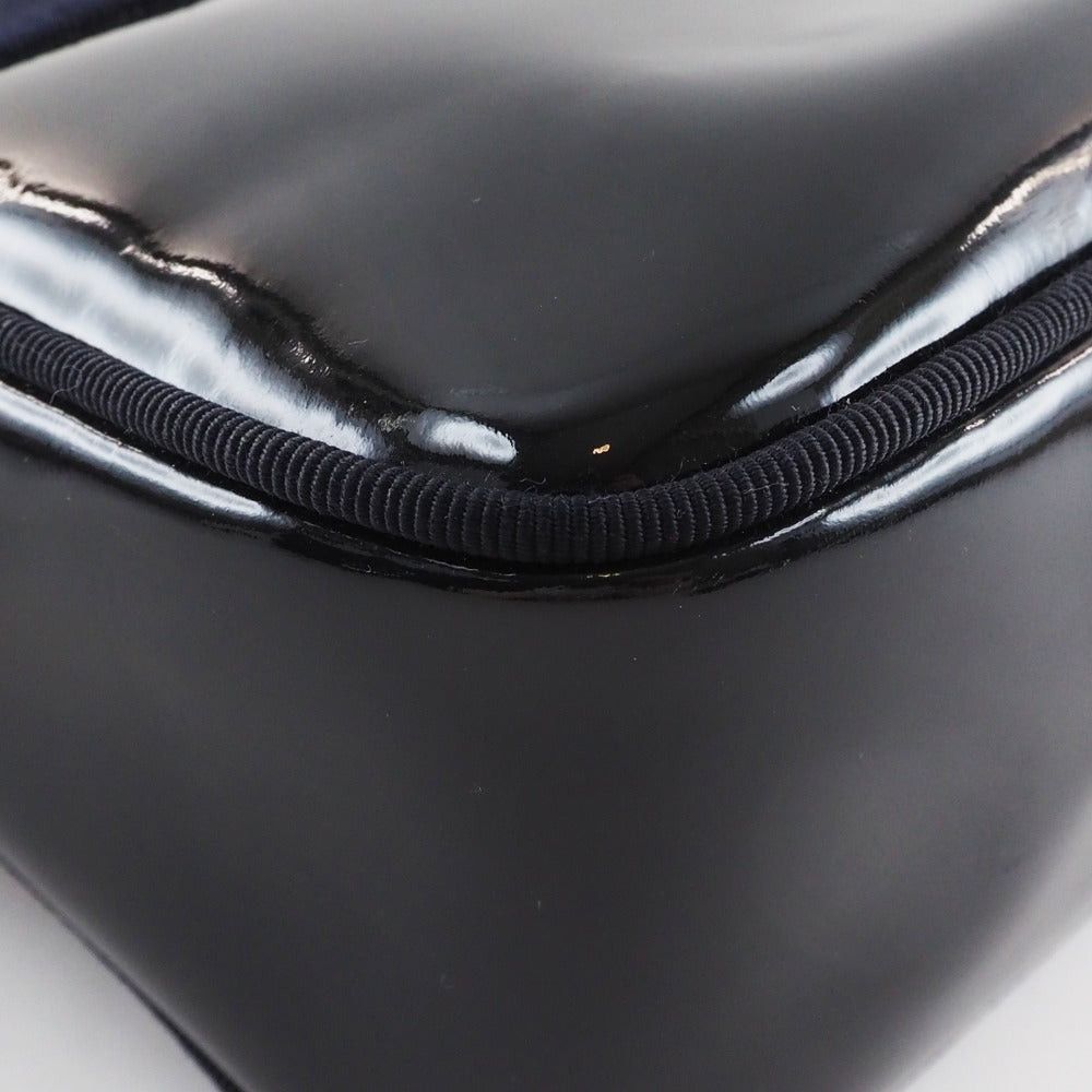 Salvatore Ferragamo Vala Black Patent Leather Shoulder Bag (Pre-Owned) Size ONE SIZE - 10 Thumbnail