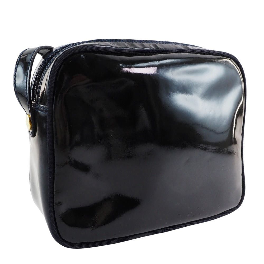 Salvatore Ferragamo Vala Black Patent Leather Shoulder Bag (Pre-Owned) Size ONE SIZE - 2 Thumbnail