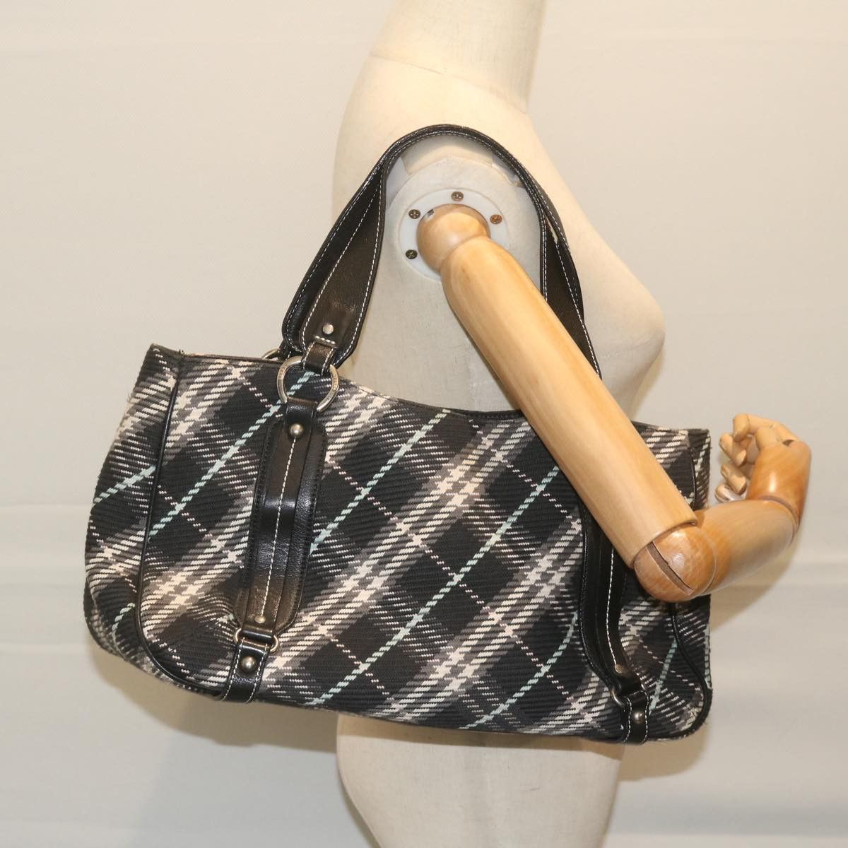 Burberry Black Canvas Tote Bag (Pre-Owned) Size ONE SIZE - 6 Thumbnail