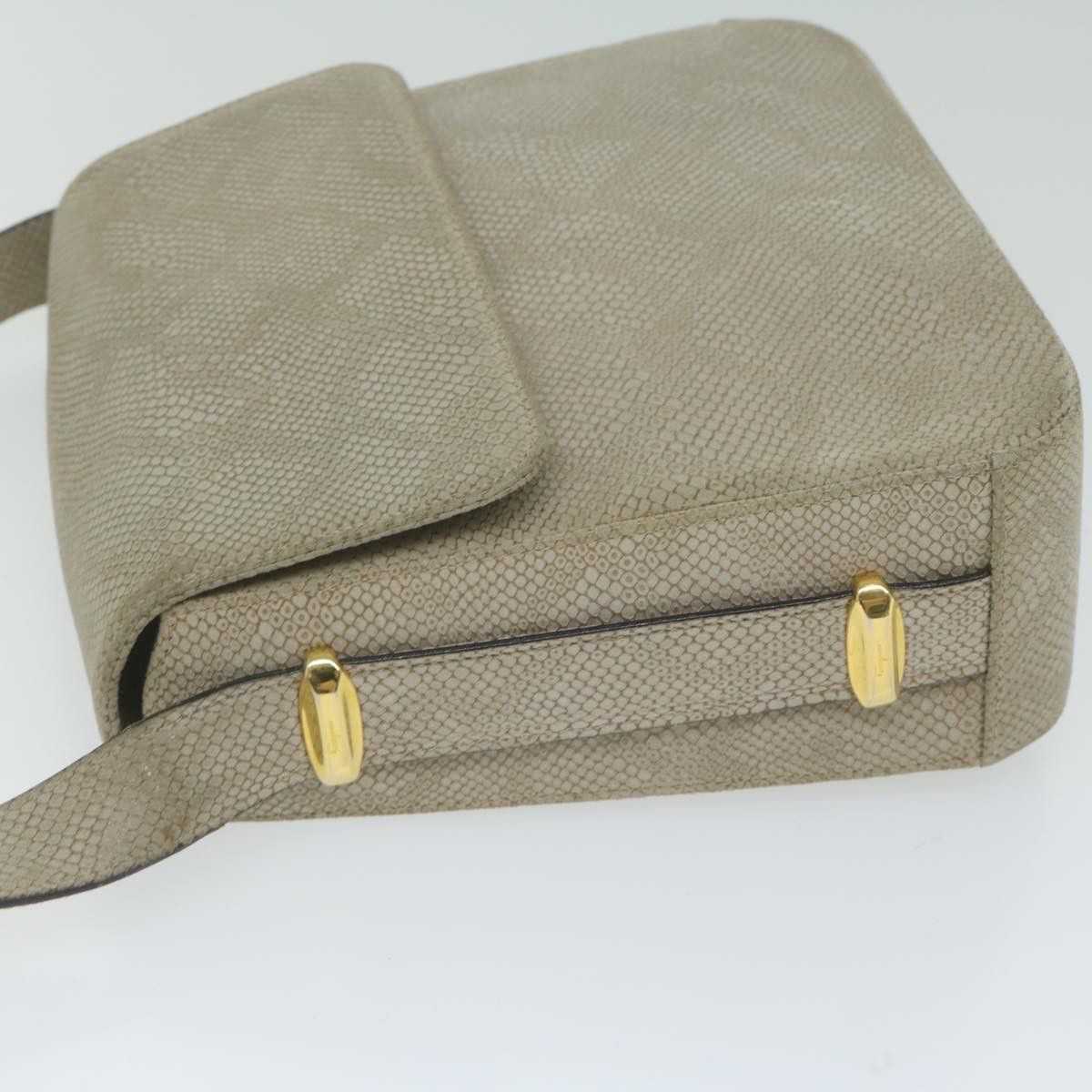 Salvatore Ferragamo Beige Leather Shoulder Bag (Pre-Owned) Size ONE SIZE - 10 Thumbnail