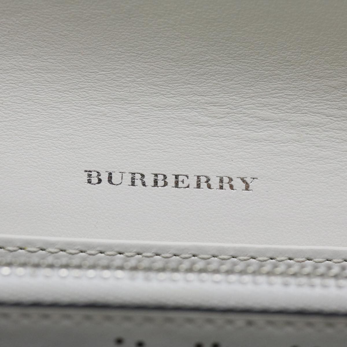 Burberry White Leather Wallet (Pre-Owned) Size ONE SIZE - 7 Thumbnail