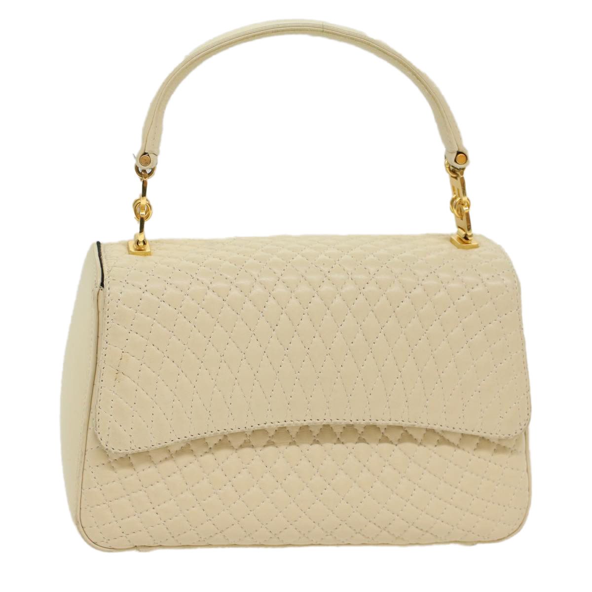 Bally -- White Leather Handbag (Pre-Owned) Size ONE SIZE - 10 Thumbnail