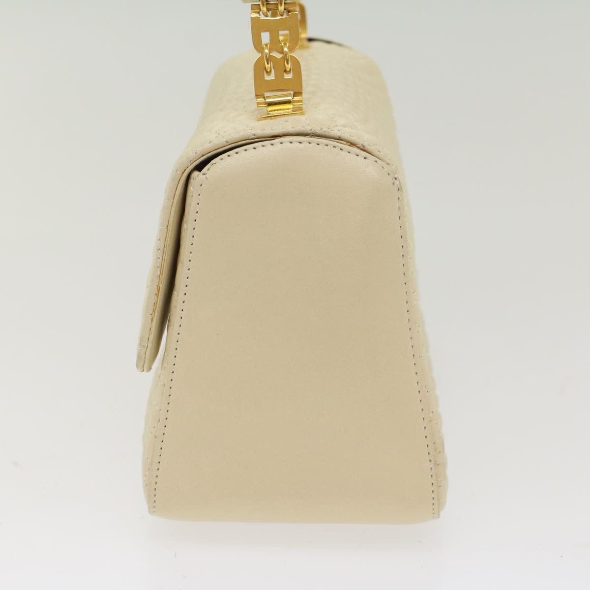 Bally -- White Leather Handbag (Pre-Owned) Size ONE SIZE - 9 Thumbnail