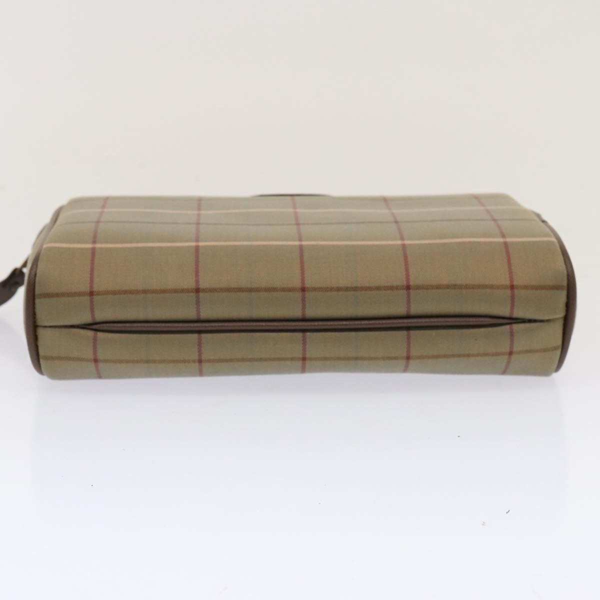 Burberry Nova Check Beige Canvas Clutch Bag (Pre-Owned) Size ONE SIZE - 3 Thumbnail