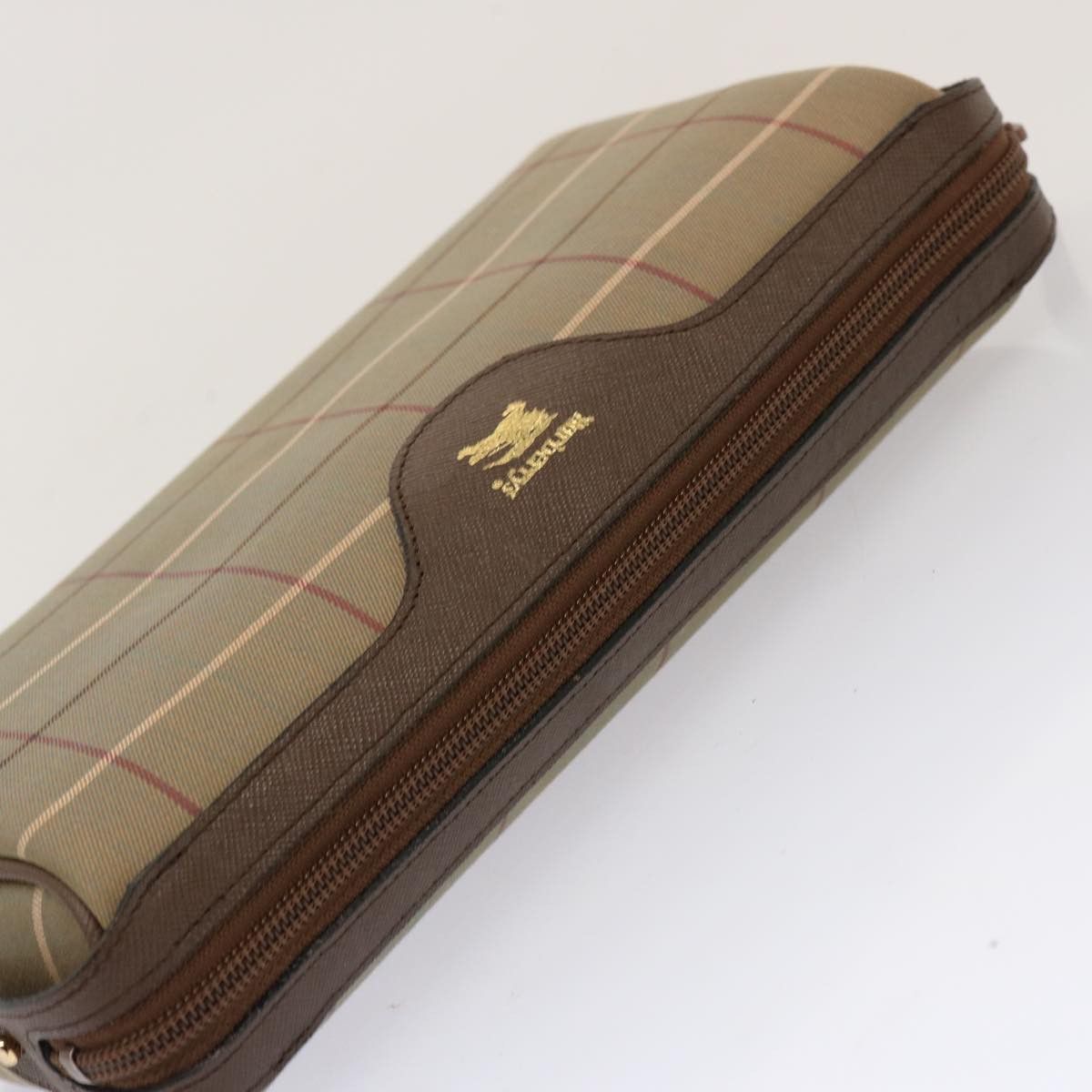 Burberry Nova Check Beige Canvas Clutch Bag (Pre-Owned) Size ONE SIZE - 4 Thumbnail