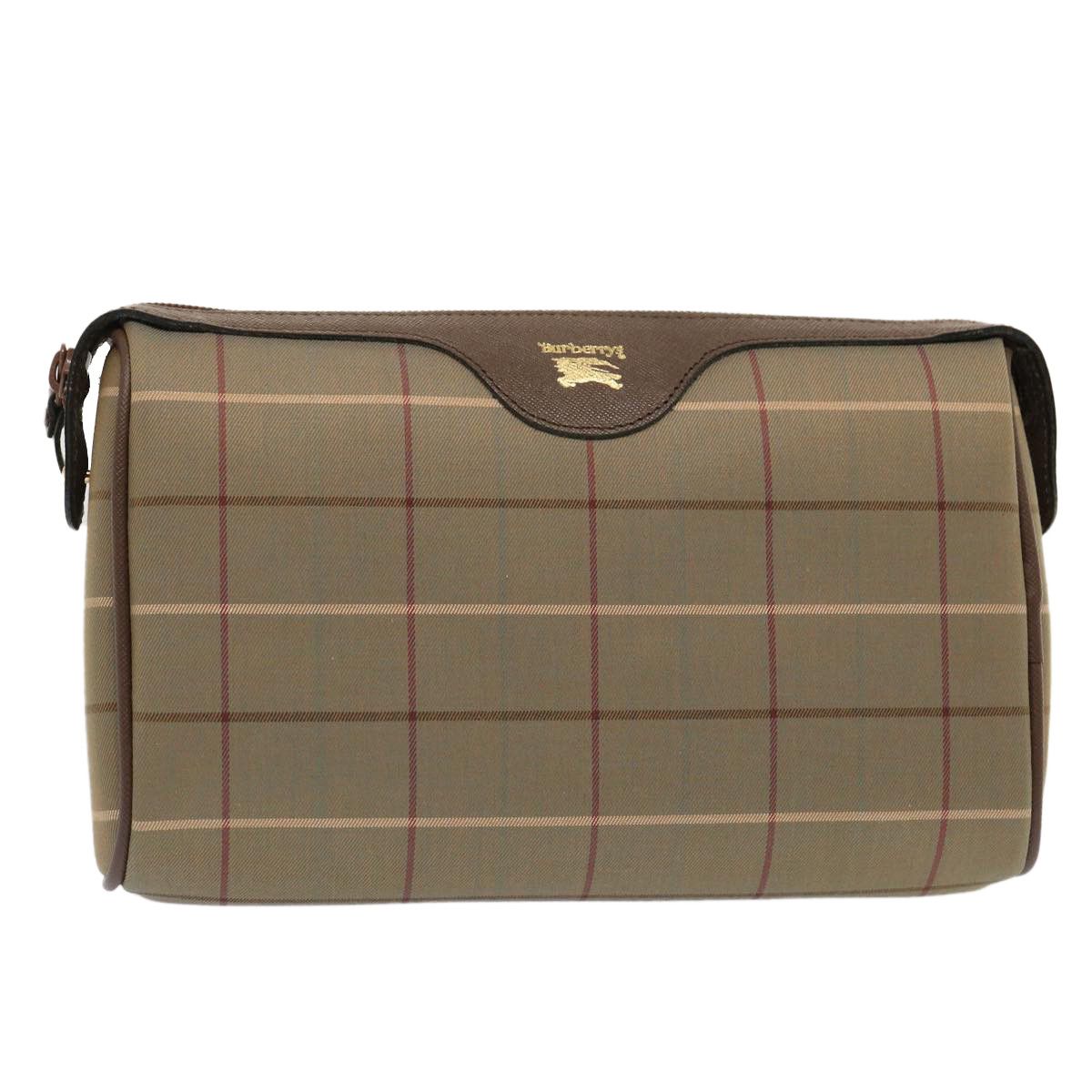 Burberry Nova Check Beige Canvas Clutch Bag (Pre-Owned) Size ONE SIZE - 8 Thumbnail