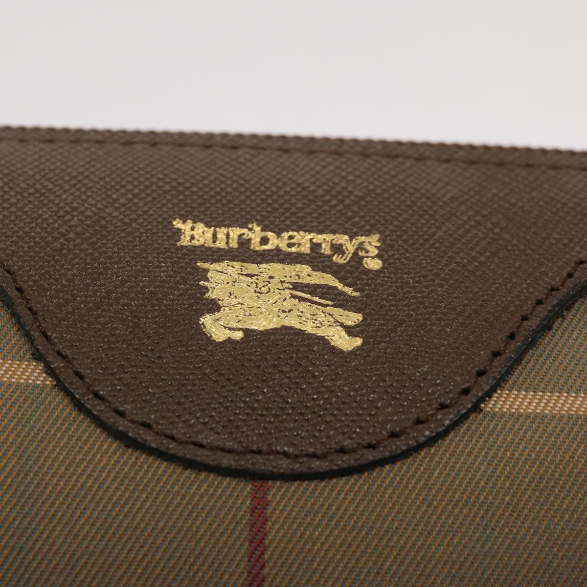 Burberry Nova Check Beige Canvas Clutch Bag (Pre-Owned) Size ONE SIZE - 6 Thumbnail