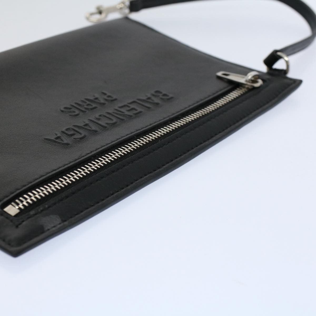 Balenciaga Black Leather Clutch Bag (Pre-Owned) Size ONE SIZE - 4 Thumbnail