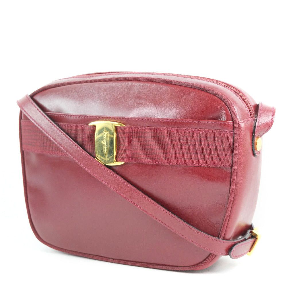 Salvatore Ferragamo Vala Red Leather Handbag (Pre-Owned) Size ONE SIZE - 10 Thumbnail